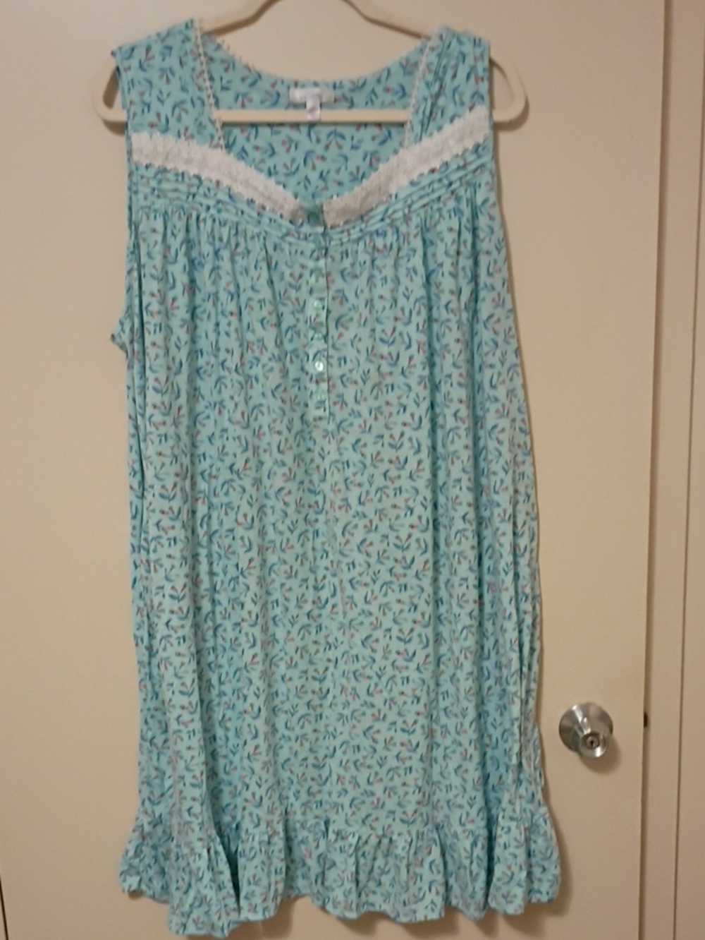 Blue Floral Nightgown